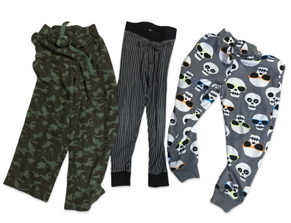 Boys Pajama Pants Lot 3 Size 6/7  Sleepwear Circo Camo Skull Sleepwear